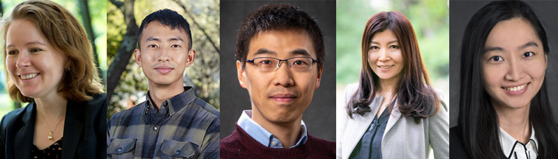 (from left) Carolyn Szum (Lead Researcher), Han Li, Chao Ding, Nan Zhou, Xu Liu (Credit: Berkeley Lab)