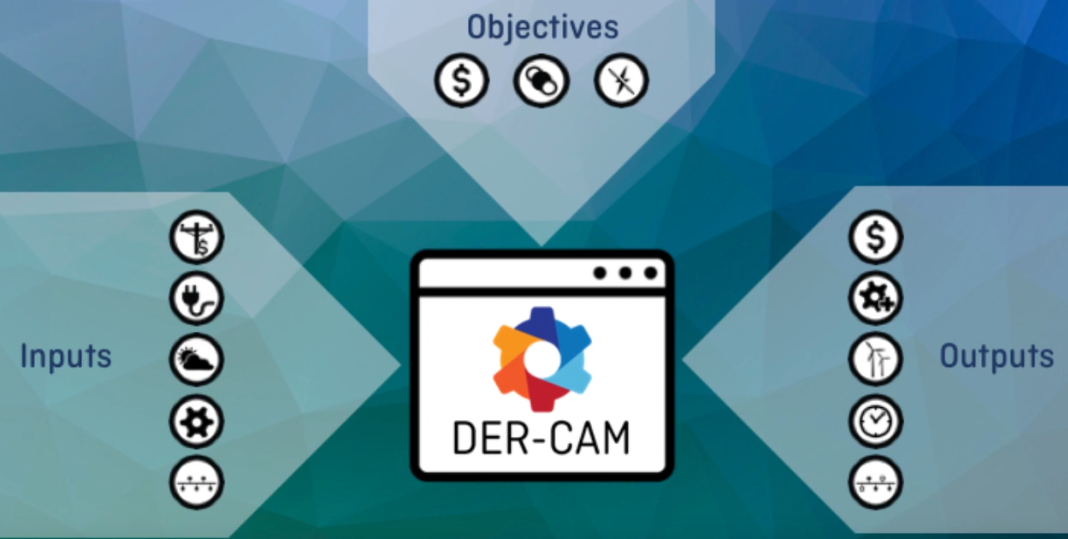 Screenshot from DER-CAM tutorial video