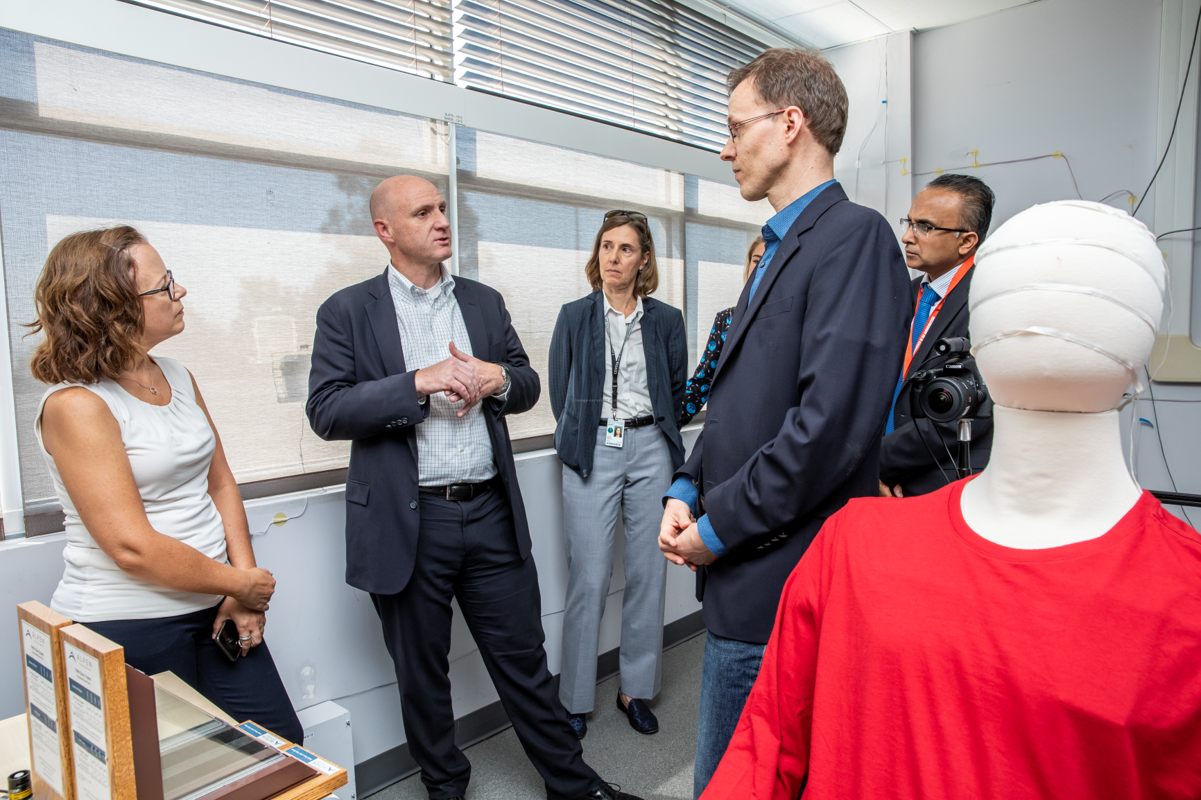 Daniel Simmons, Assistant Secretary, Energy Efficiency and Renewable Energy (EERE), Department of Energy (DOE) tours FLEXLAB®at Lawrence Berkeley National Laboratory on Thursday, September 12, 2019 in Berkeley, Calif. 