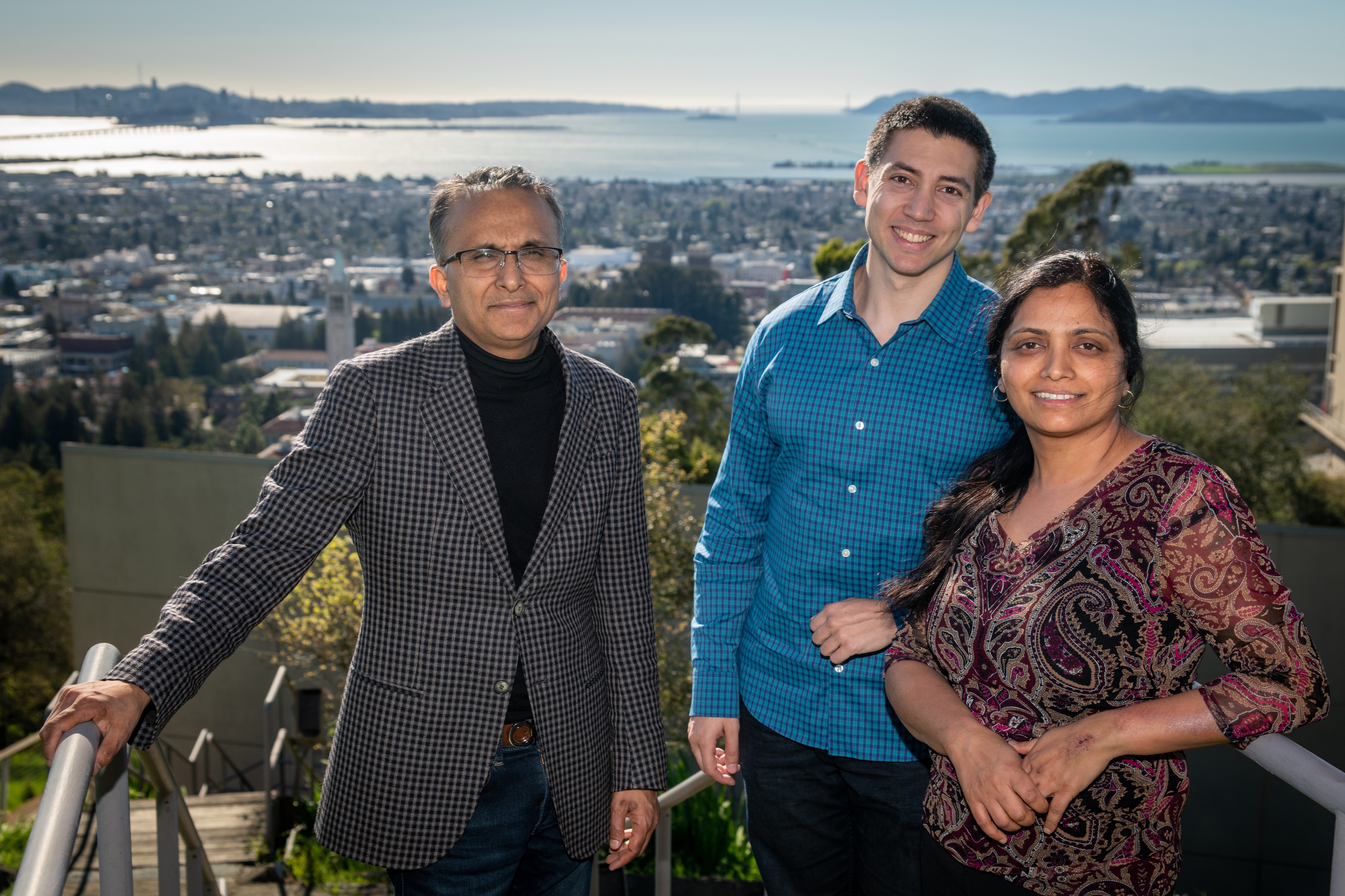 Themal Energy Group's Principal Investigators: from left to right, Senior Scientist Ravi Prasher, Research Scientist Sean Lubner and Group Leader Sumanjeet Kaur who leads the group of 28 researchers. 