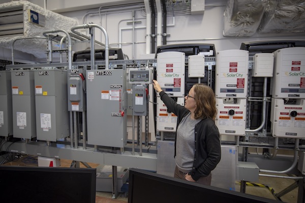 FLEXLAB Executive Director Cindy Regnier offers a tour of the facility