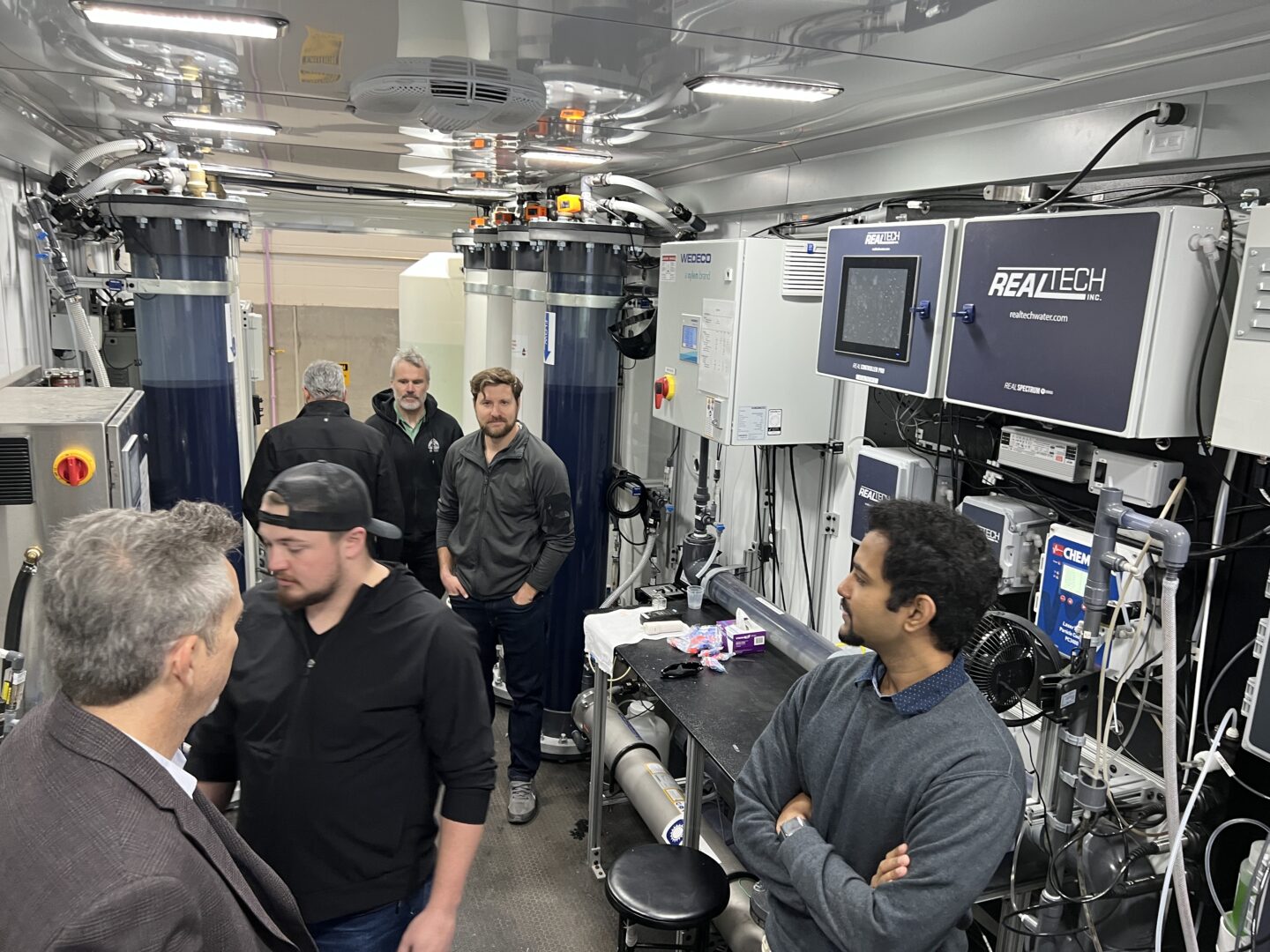 A team from the Colorado School of Mines has developed a Direct Potable Reuse trailer capable of converting wastewater into safe, affordable drinking water. (Credit: Peter Fiske)