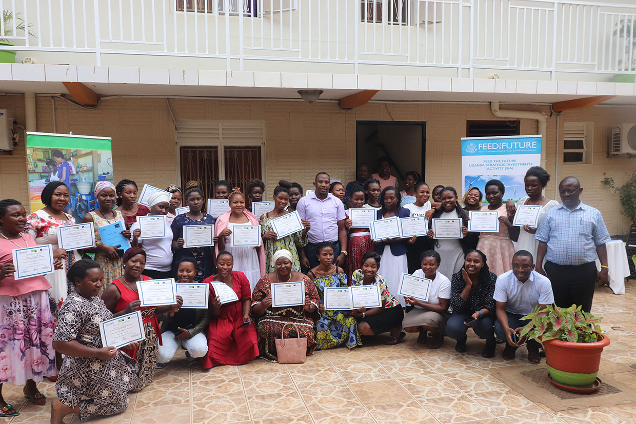  Recent graduates of the Energy Empowers East Africa training session held in Uganda last year. Cost-benefit-analysis and training materials were developed by Berkeley Lab researchers. (Credit: Image courtesy of Clean Energy Enthusiasts) 